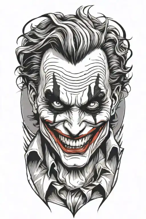 joker tattoo design idea