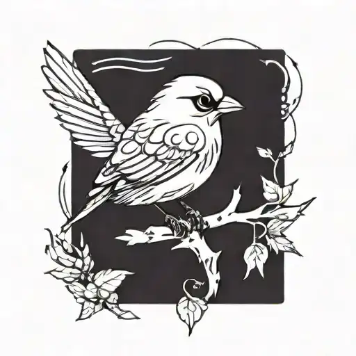 bird tattoo design idea