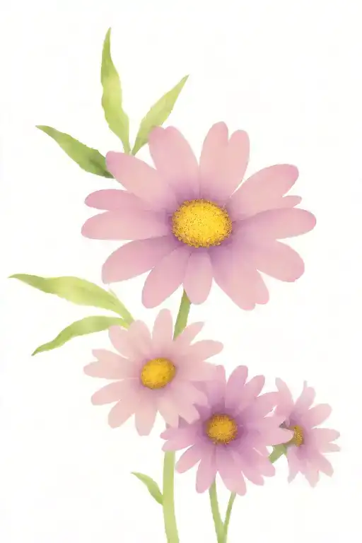 daisy tattoo design idea