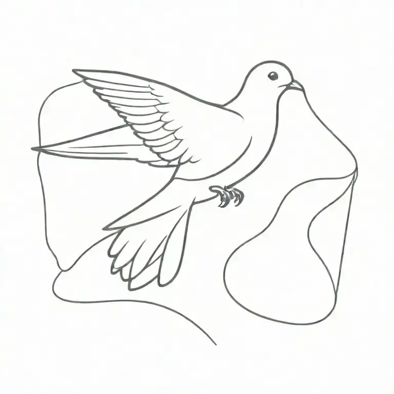 dove tattoo design idea