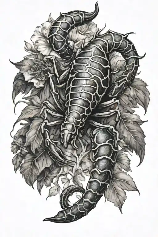 scorpio tattoo design idea