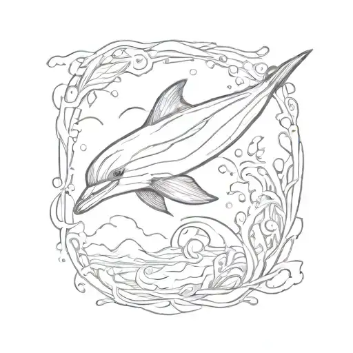 dolphin tattoo design idea