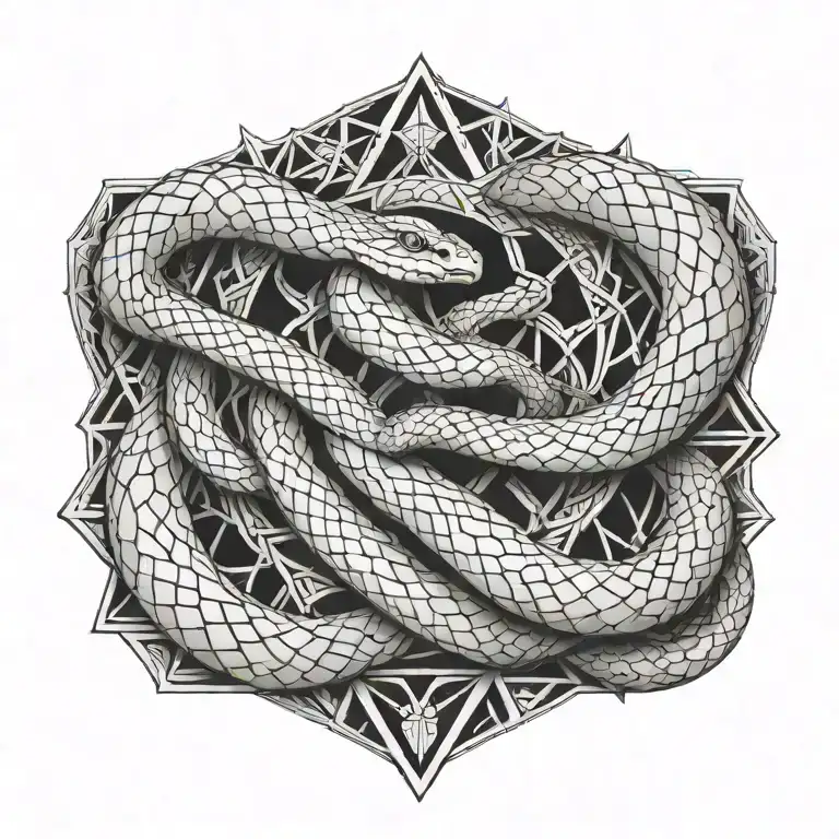 snake tattoo design idea