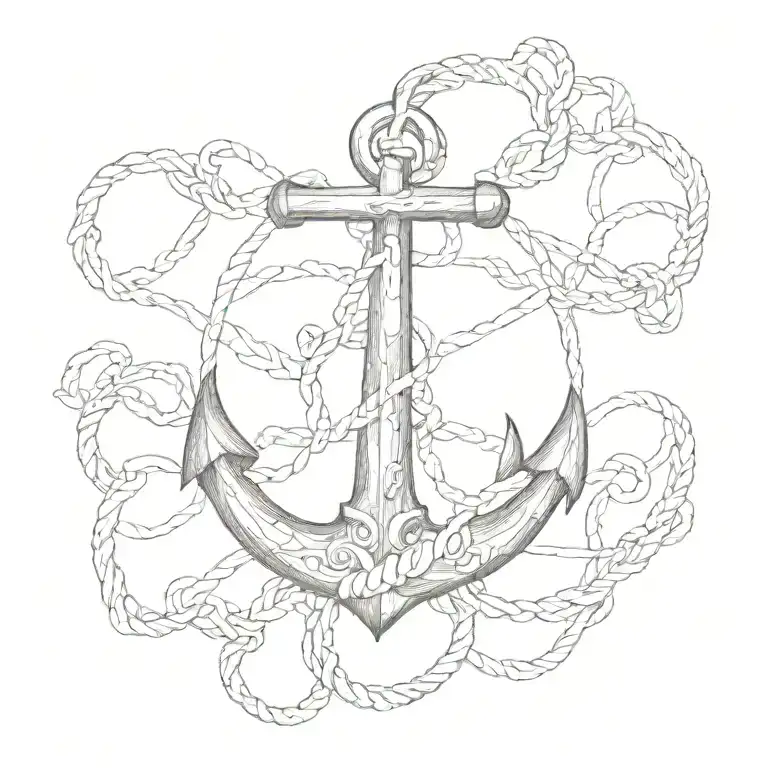 anchor tattoo design idea