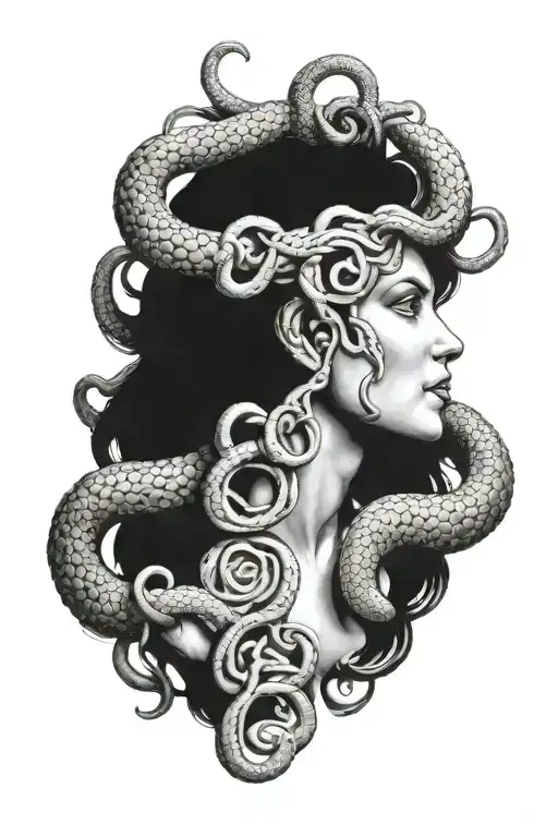 medusa tattoo design idea