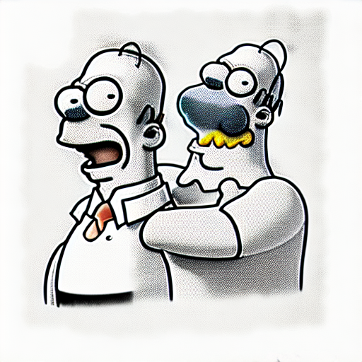 homer simpson and peter griffin tattoo design idea