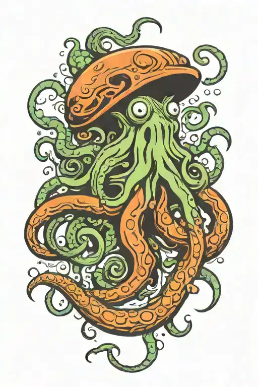 kraken tattoo design idea
