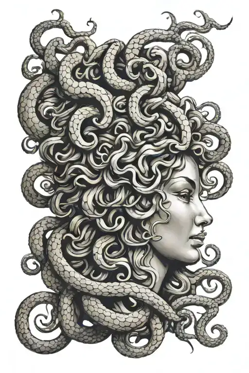 medusa tattoo design idea