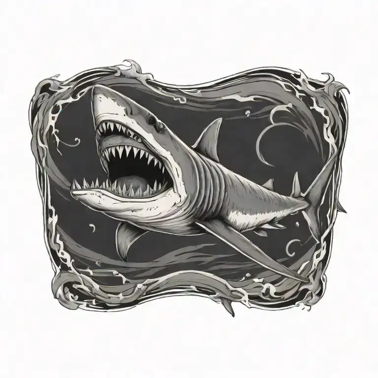 shark tattoo design idea