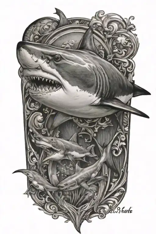 shark tattoo design idea