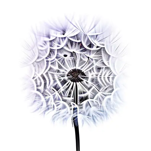 Dandelion tattoo design idea
