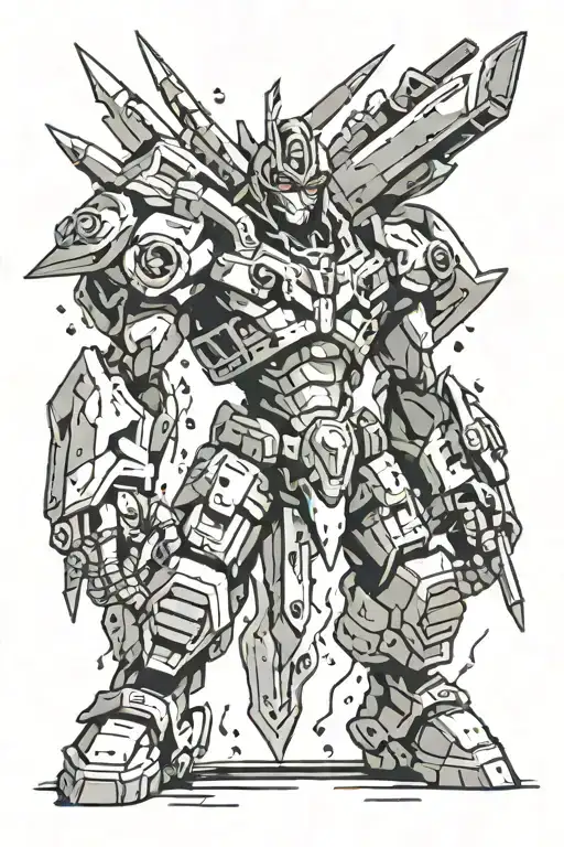 Gurren laggan drill tattoo design idea