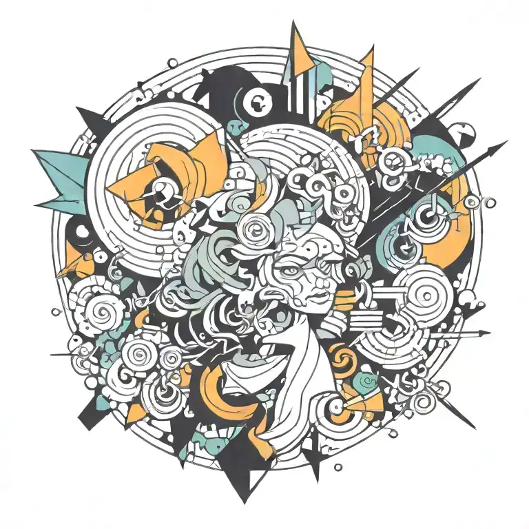 abstract tattoo design idea