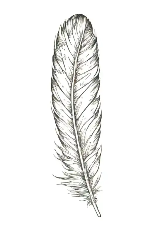 feather tattoo design idea