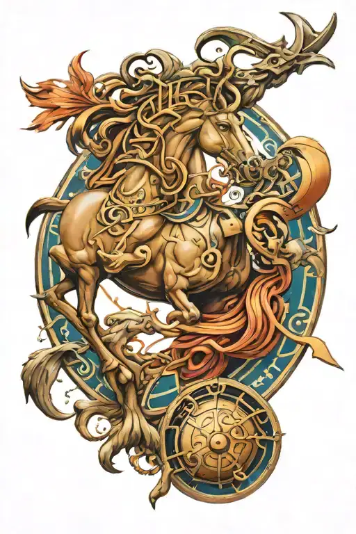 sagittarius tattoo design idea