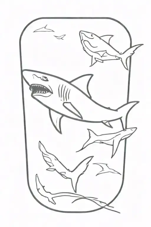 shark tattoo design idea