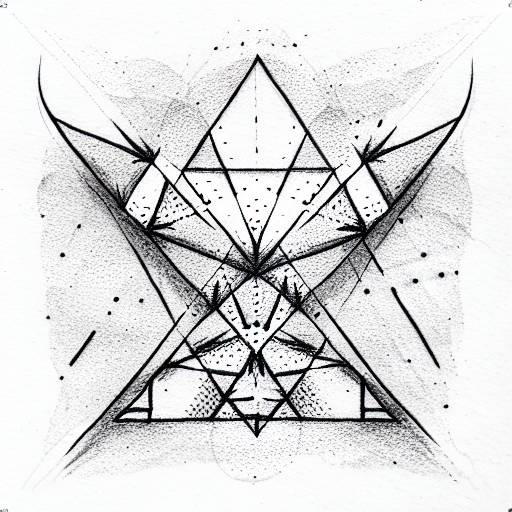 Interwoven triangles valknut sacred geometry Flat icon Logo 3319095  Vector Art at Vecteezy