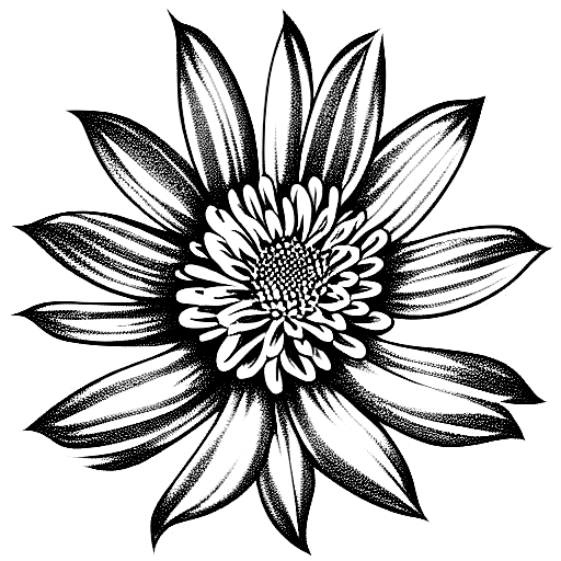 Chrysanthemum tattoo flash by beeandape on DeviantArt