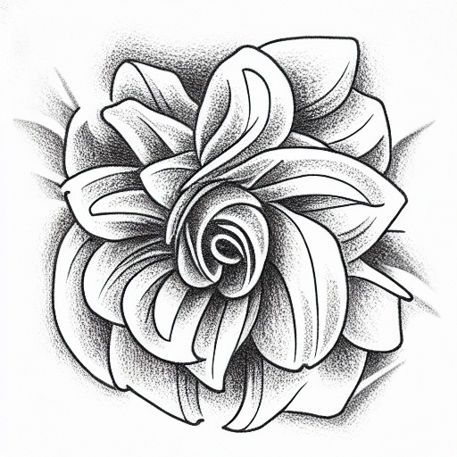 Flower tattoo design idea