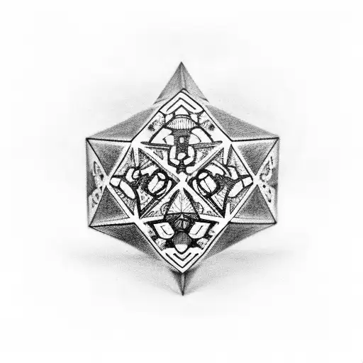 Dice tattoo design idea