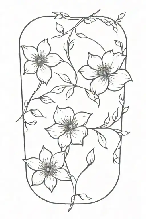 The Birth Flowers Of February, March, April, May, September, And November tattoo design idea