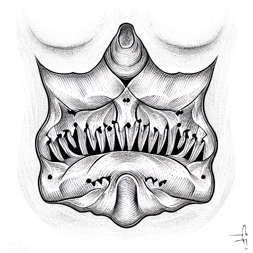 Tooth tattoo design idea