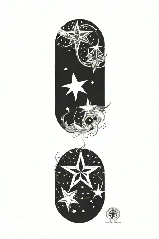 star tattoo design idea