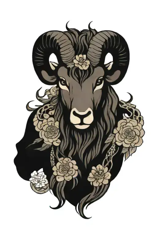 aries tattoo design idea