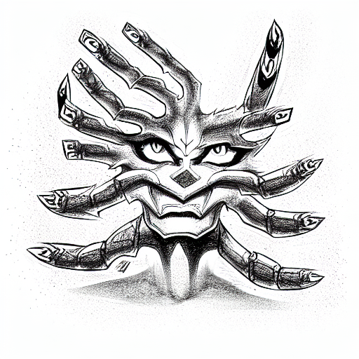 Exodia the Forbidden One tattoo design idea