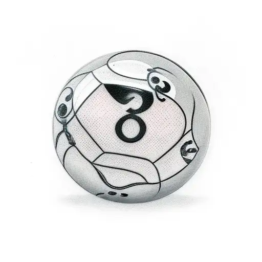 8 Ball tattoo design idea