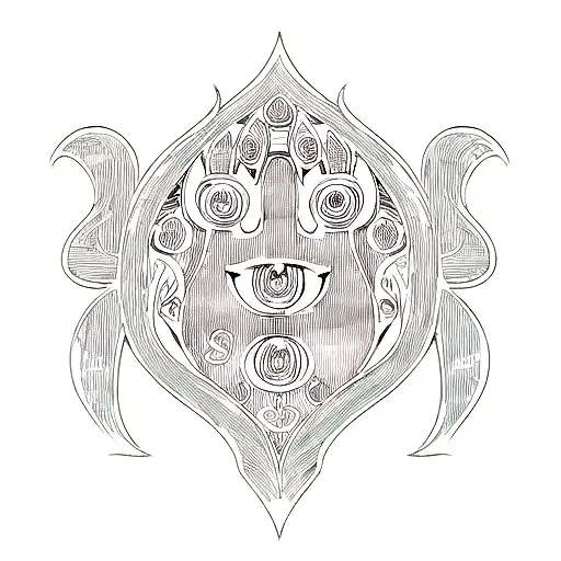 Hamsa Symbol tattoo design idea