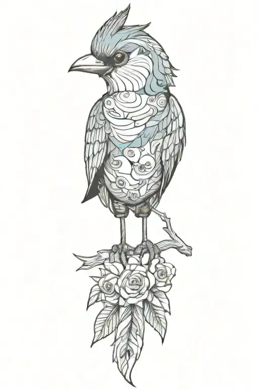 bird tattoo design idea