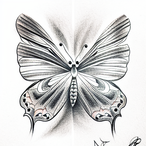 Butterfly tattoo design idea