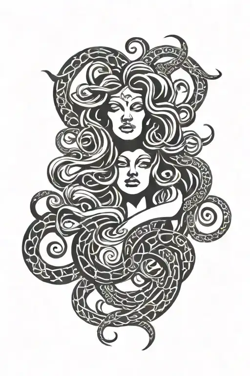 medusa tattoo design idea