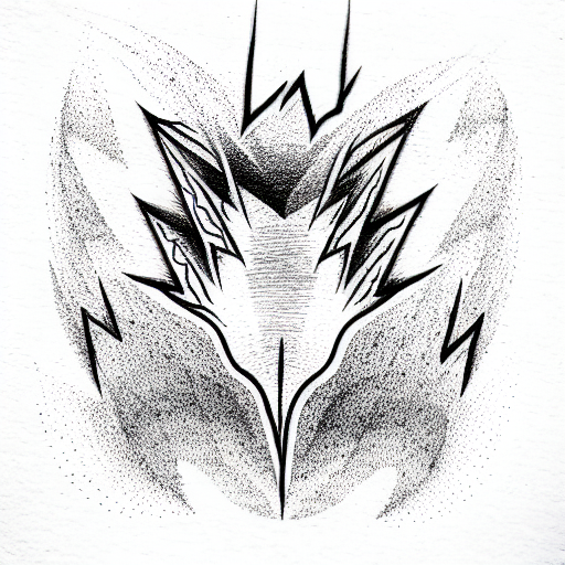 Dotwork Tampa Bay Lightning Logo Tattoo Idea - BlackInk AI