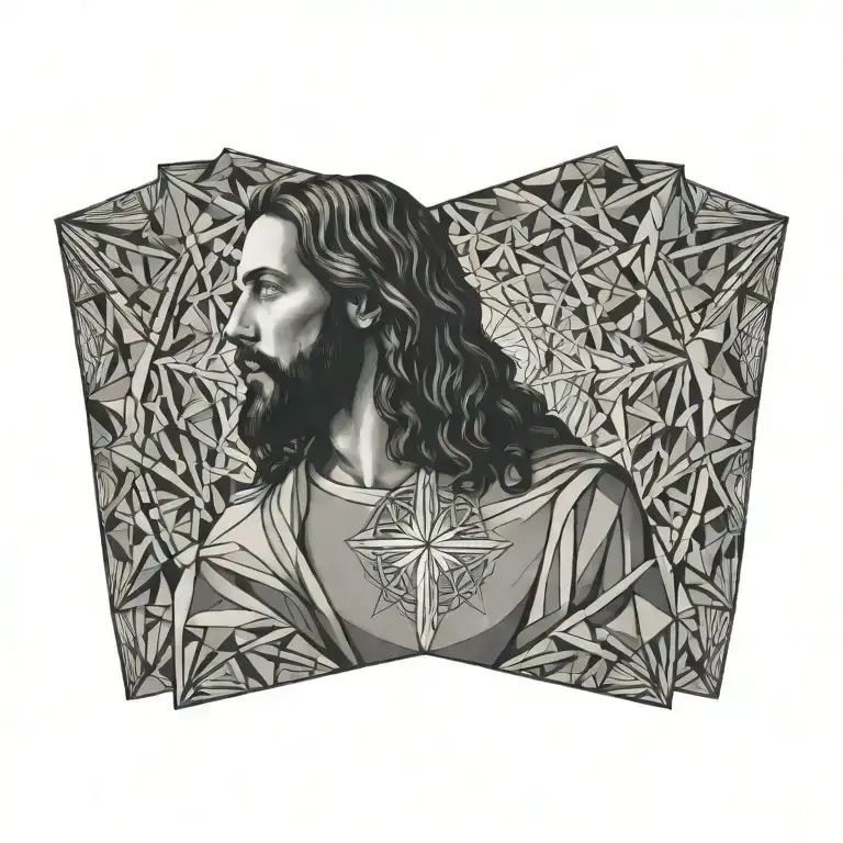jesus tattoo design idea