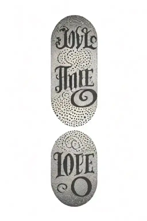 lettering tattoo design idea