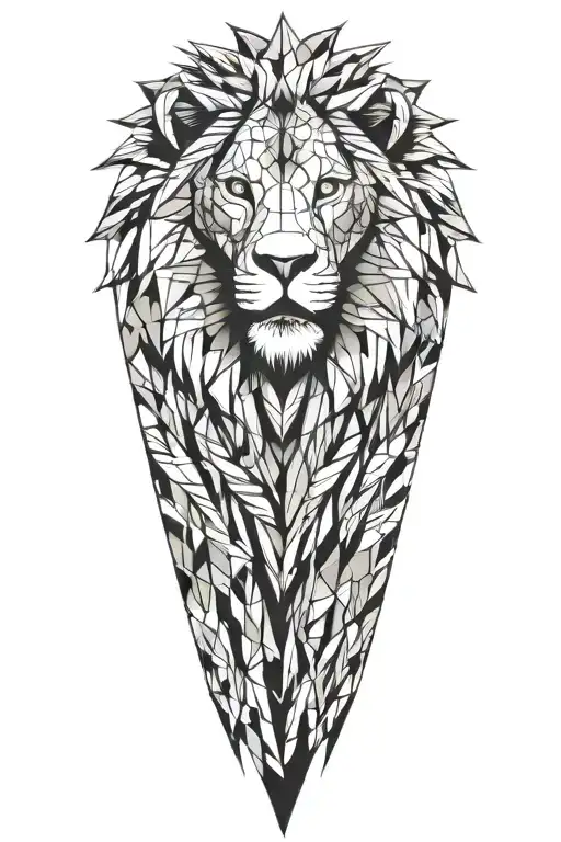 lion tattoo design idea