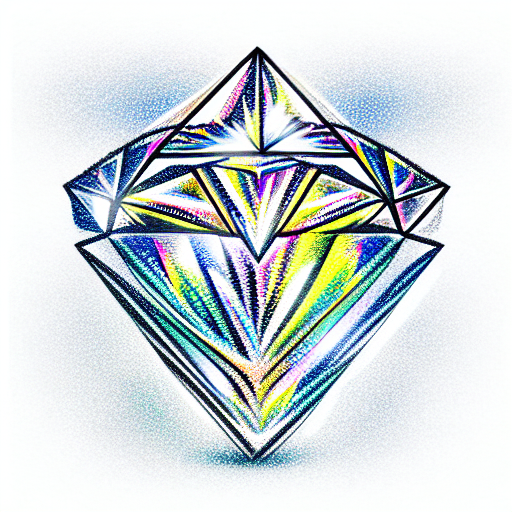 Diamond tattoo design idea
