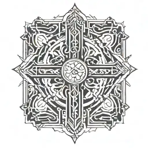 rosary tattoo design idea