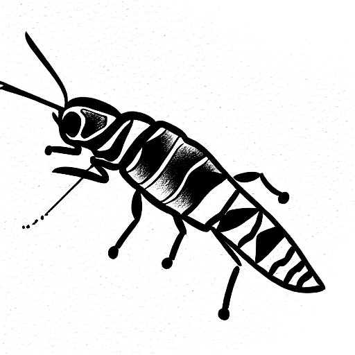 grasshopper tattoo design idea