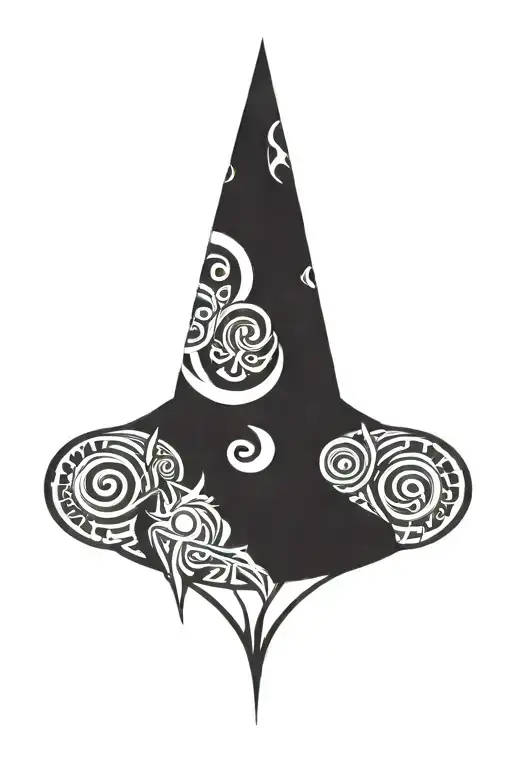 witchy tattoo design idea