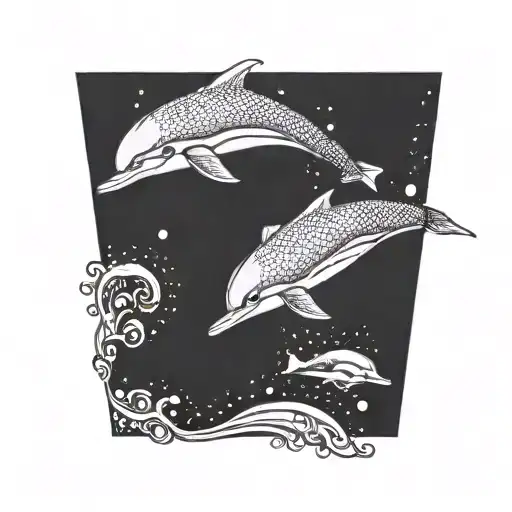 dolphin tattoo design idea