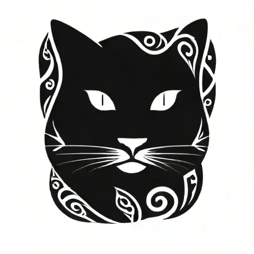 cat tattoo design idea