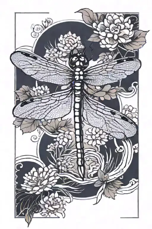 dragonfly tattoo design idea