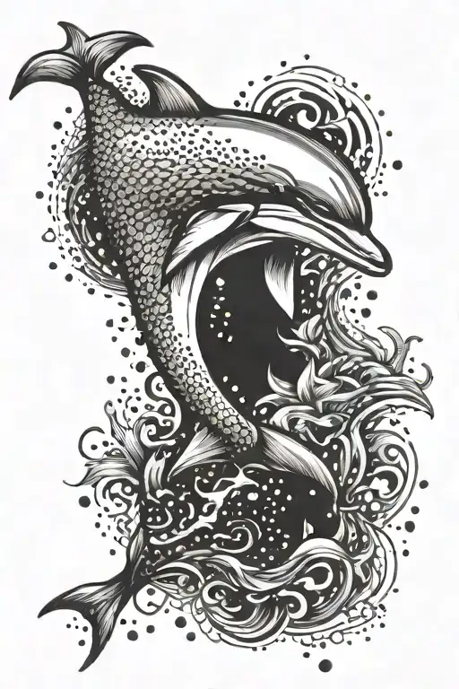 dolphin tattoo design idea