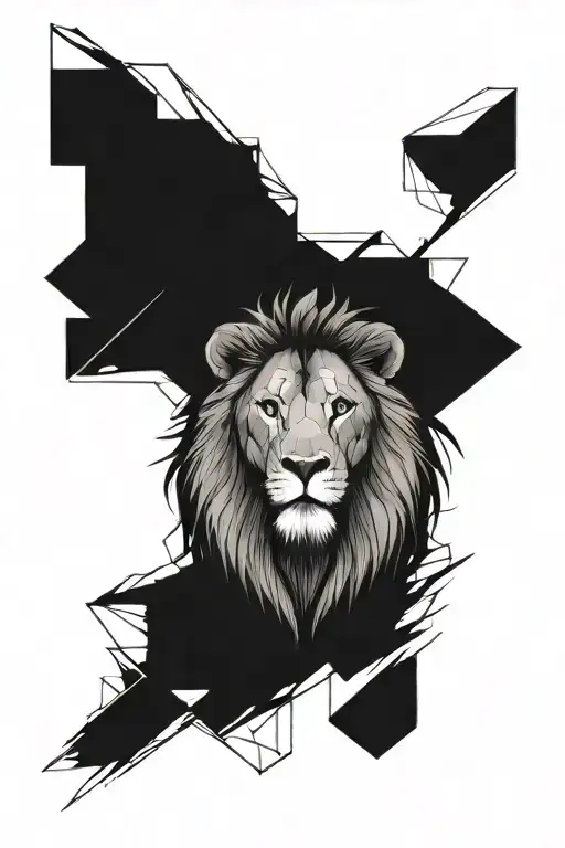 lion tattoo design idea
