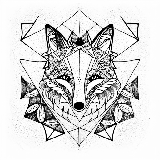 Fox tattoo design idea