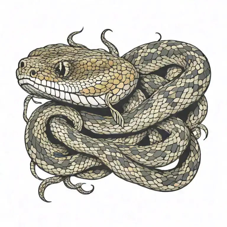 snake tattoo design idea