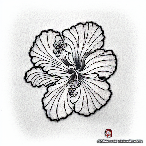 Free Hibiscus Flower Tattoo Black And White, Download Free Hibiscus Flower  Tattoo Black And White png images, Free ClipArts on Clipart Library